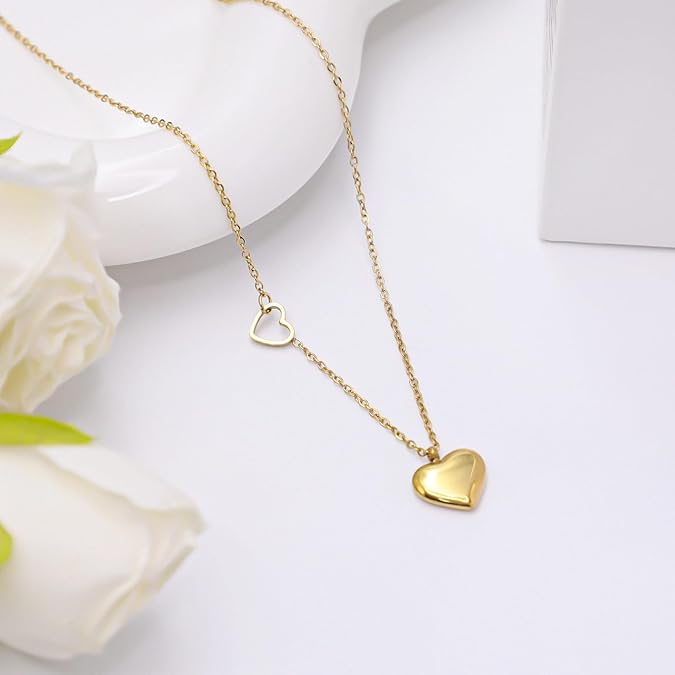 Rose Gold Heart Necklace