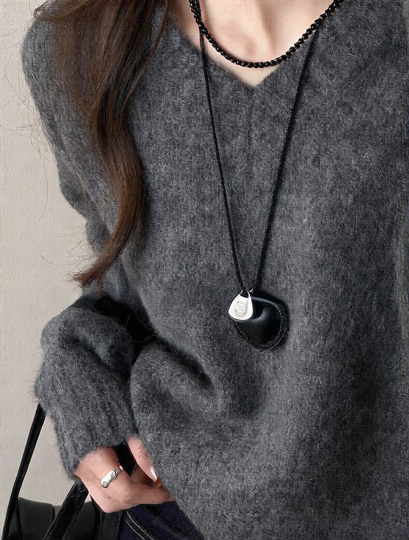 Cortical Heart Necklace