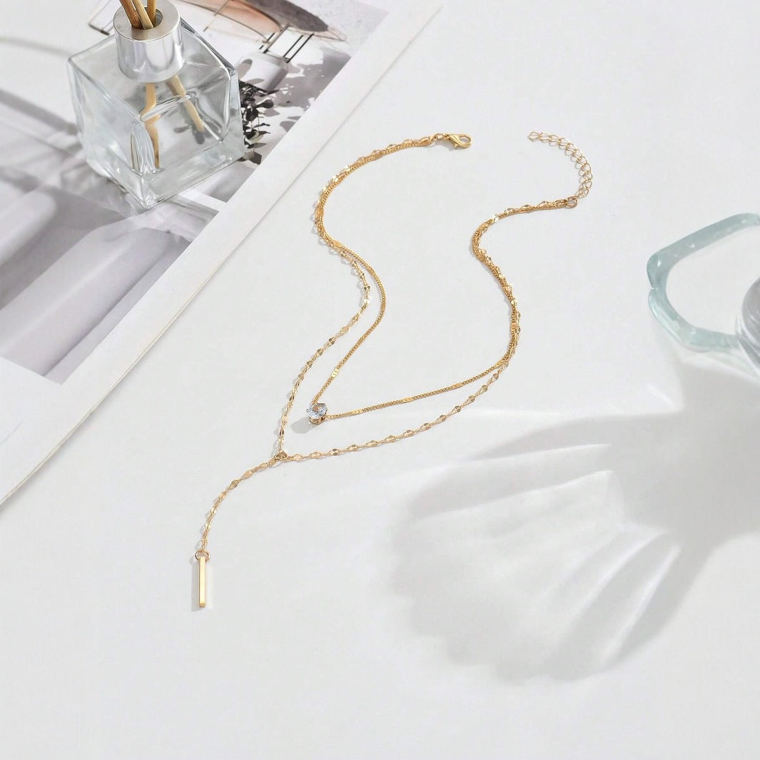 Celeste Layered Lariat