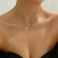 Celeste Layered Lariat