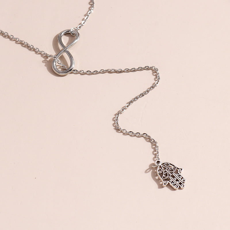 Infinity Hand Necklace