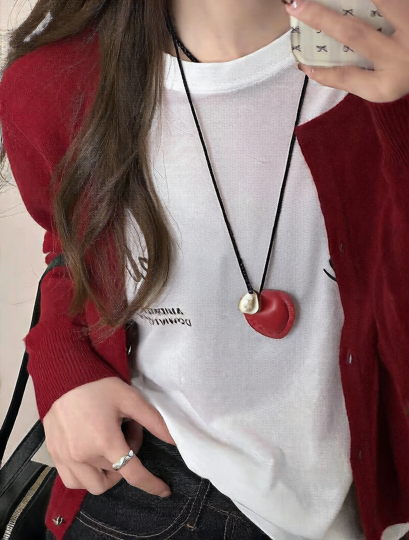 Cortical Heart Necklace