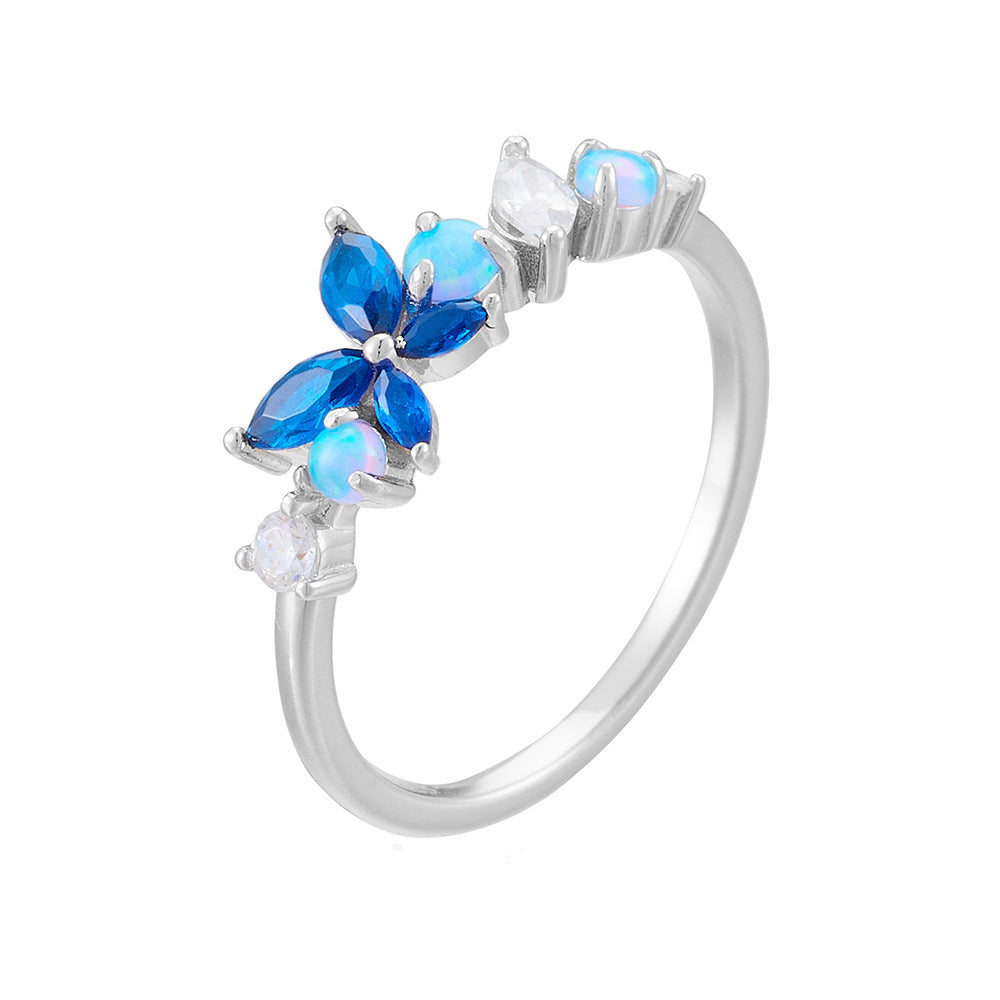 Crystal Butterfly Ring