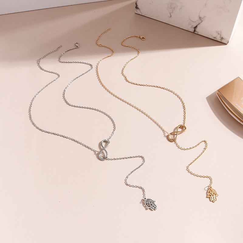 Infinity Hand Necklace